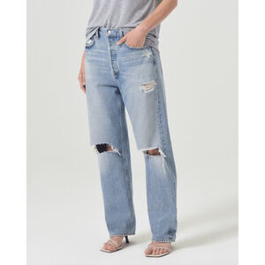 AGOLDE 90s Distressed Jean Sz 27 in Light Denim